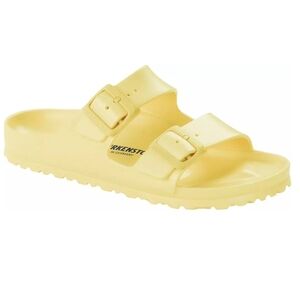 Birkenstock Arizona EVA Slide Sandal in Light Yellow EU 39 US 8-8.5